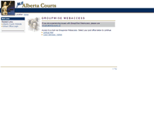 Tablet Screenshot of my.albertacourts.ca