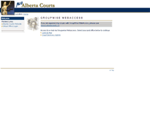 Tablet Screenshot of admweb.albertacourts.ab.ca