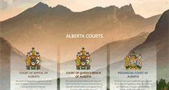 Desktop Screenshot of albertacourts.ca