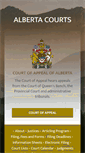 Mobile Screenshot of albertacourts.ca